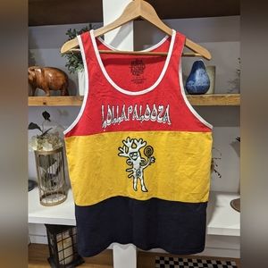 Lollapalooza 2016 Color Block Rasta Tank Top